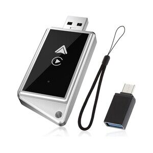 Wireless CarPlay Adapter for Apple iPhone & Android Auto USB Adapter Plug & Play